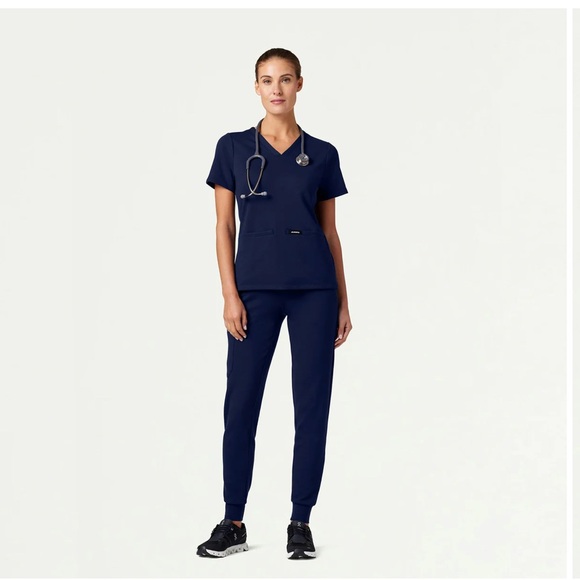 Jaanuu Rubi Slim UltraSOFT Scrub Jogger, Midnight Navy, Size Small - Picture 2 of 15